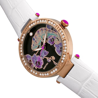 Foto 3 | Reloj Bertha Camilla - Brazalete De Piel De Madreperla Color Blanco - Venta Internacional.