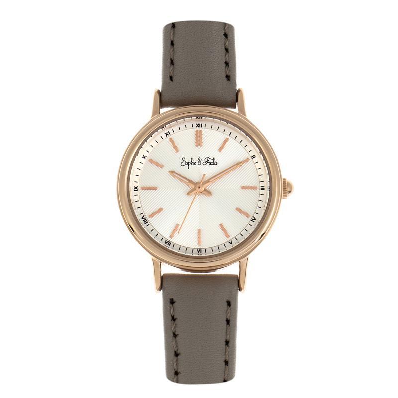 Reloj Sophie & Freda Berlin Leather-band Gris Para Mujer - Venta Internacional.