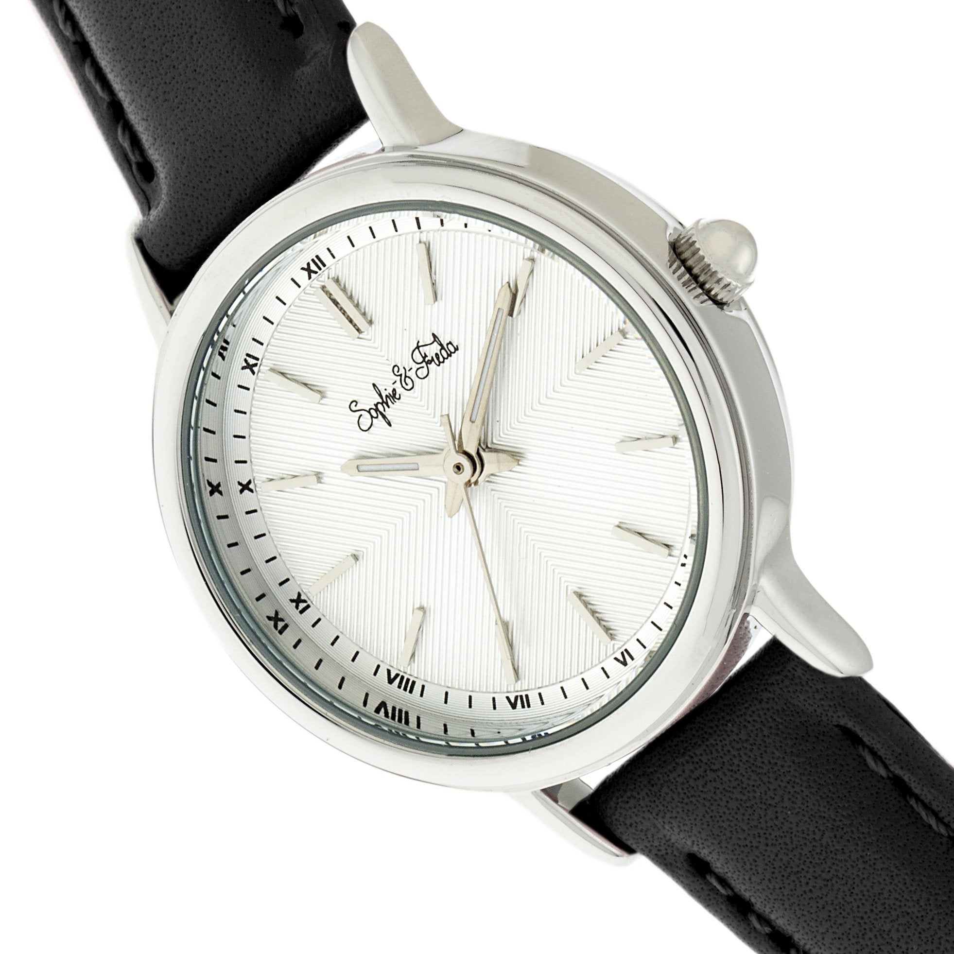 Foto 4 pulgar | Reloj Sophie & Freda Berlin Leather-band Gris Para Mujer - Venta Internacional.