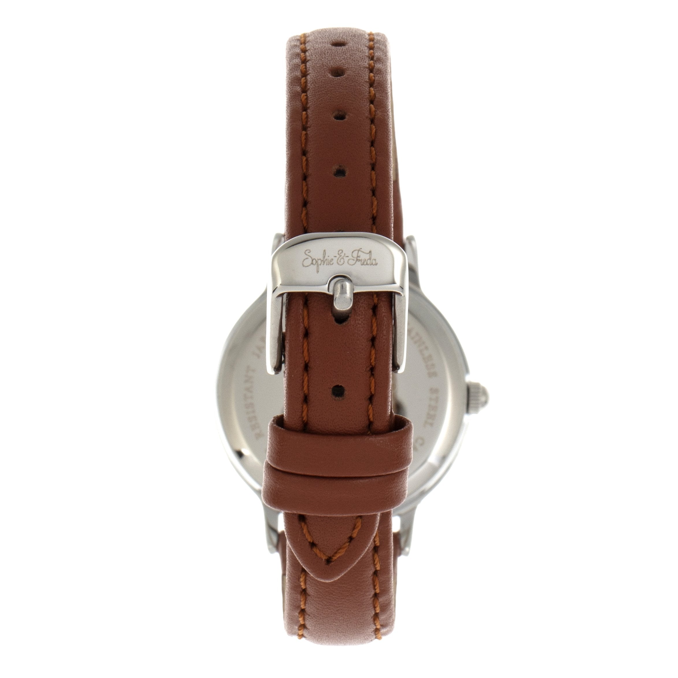 Foto 5 pulgar | Reloj Sophie & Freda Berlin Leather-band Gris Para Mujer - Venta Internacional.