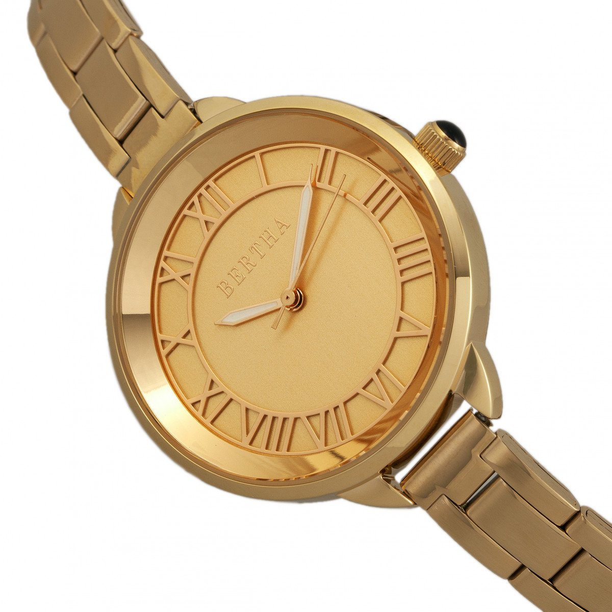 Foto 7 | Reloj Bertha Madison Sunray Con Esfera Para Mujer  Color Camel/dorado - Venta Internacional.