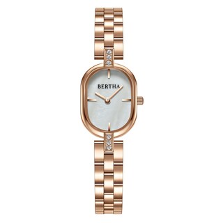 Foto 1 | Reloj De Pulsera Bertha Lana En Oro Rosa/blanco Para Mujer - Venta Internacional.