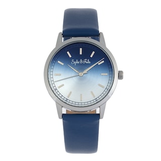 Foto 5 | Reloj Sophie And Freda San Diego Con Correa De Cuero - Azul - Venta Internacional.