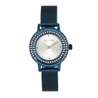 Foto 1 | Reloj Sophie & Freda Cambridge Con Cristales De Swarovski - Azul - Venta Internacional.