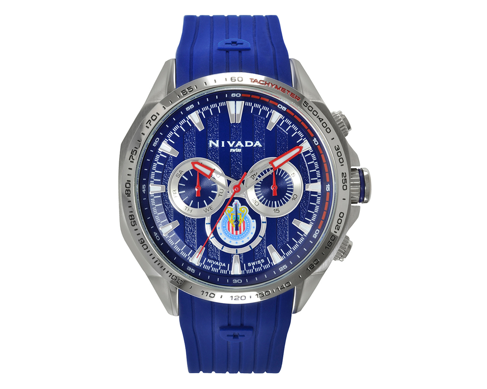 Reloj Nivada Chivas 1 color Azul para Caballero de Caucho Azul con Índice