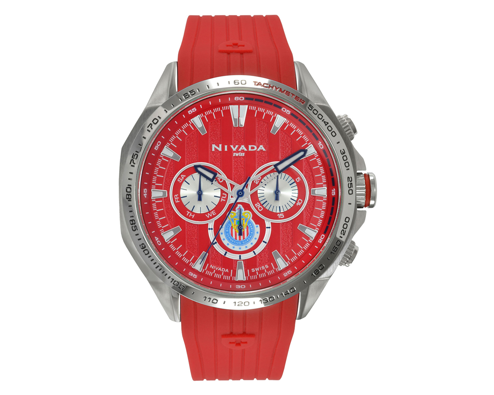 Reloj Nivada Chivas 2 color Rojo para Caballero de Caucho