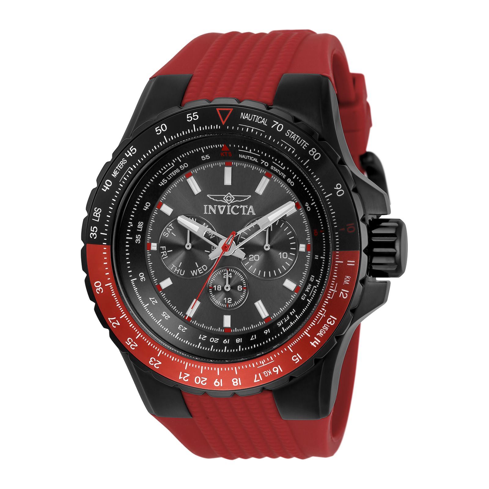 Reloj Invicta 33039 Acero Inoxidable color Negro con Rojo para Hombre