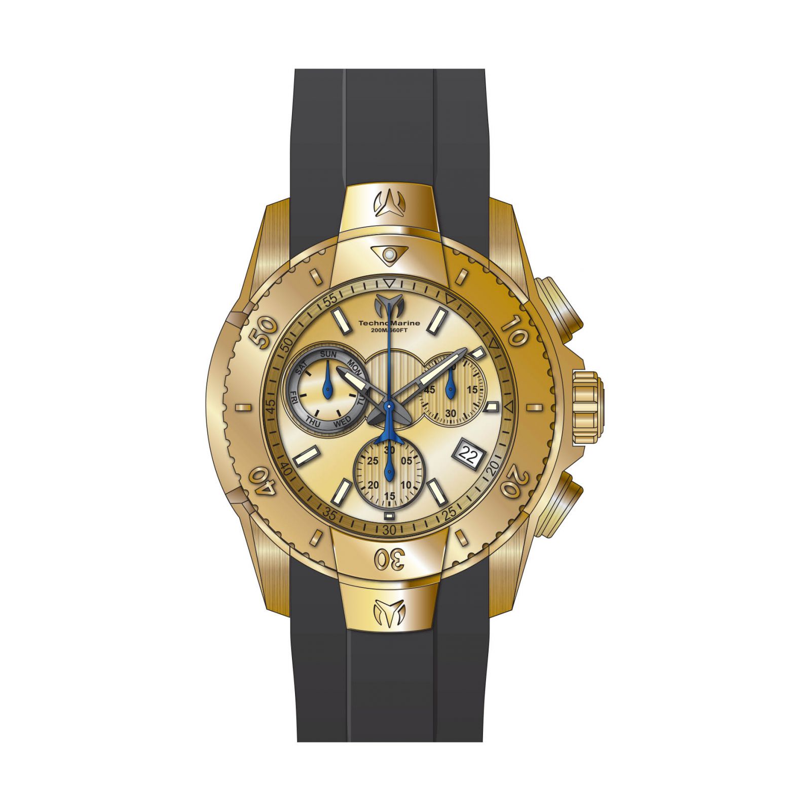 Foto 3 pulgar | Reloj Technomarine Tm-617001 color Dorado de Acero Inoxidable para Hombre