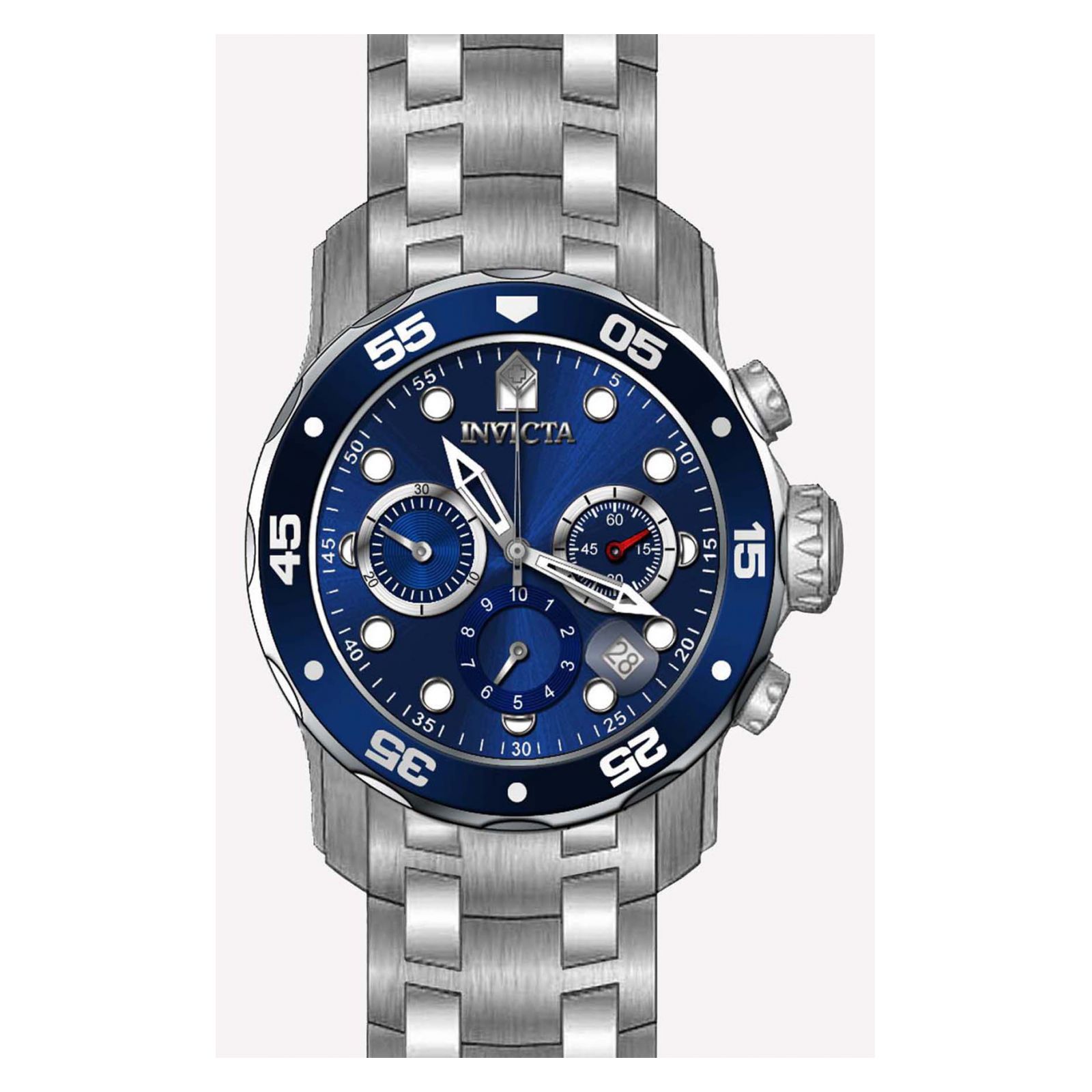 Foto 4 pulgar | Reloj Invicta 0070 Acero Inoxidable color Plateado para Hombre