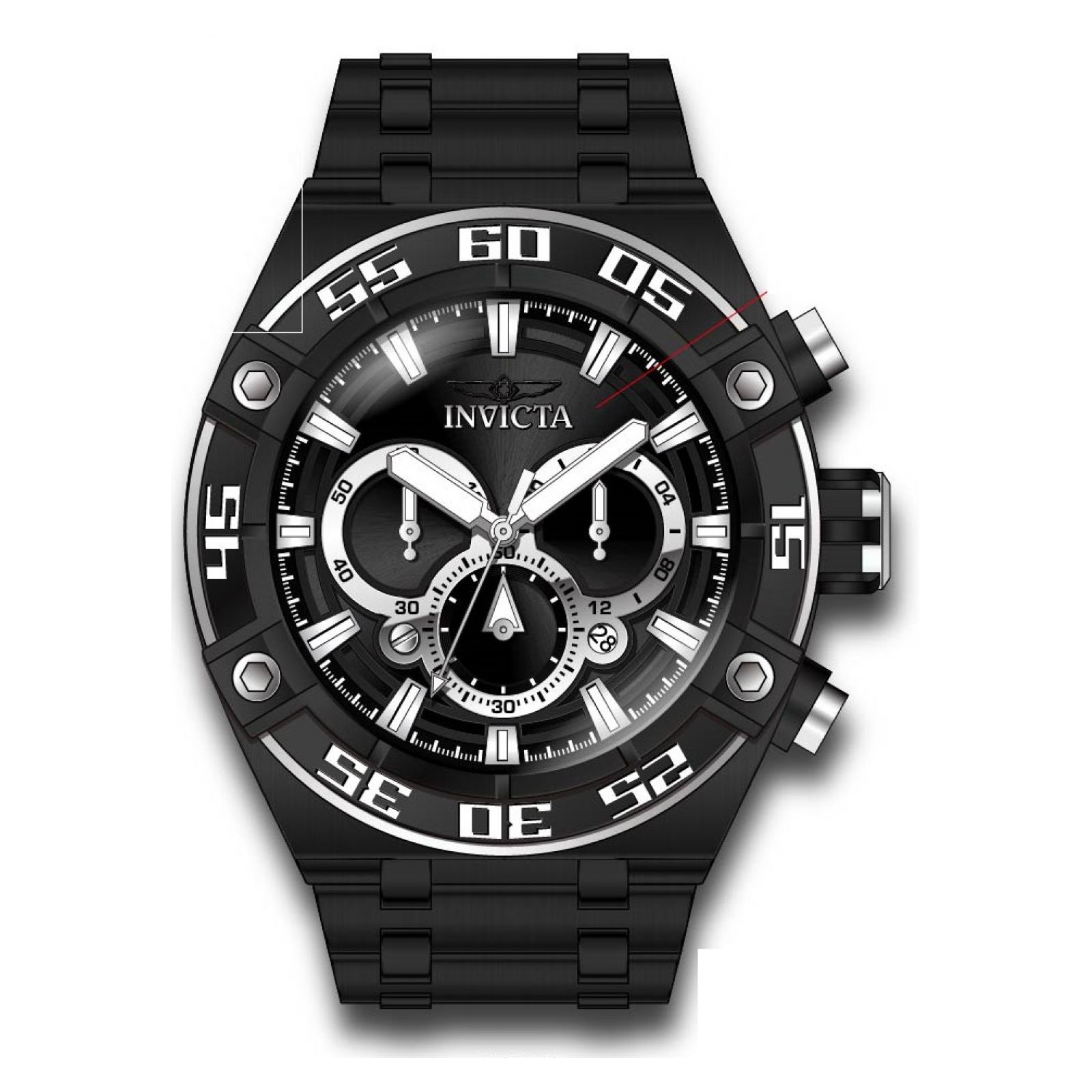 Reloj Invicta 37645 color Negro de Acero Inoxidable para Hombre