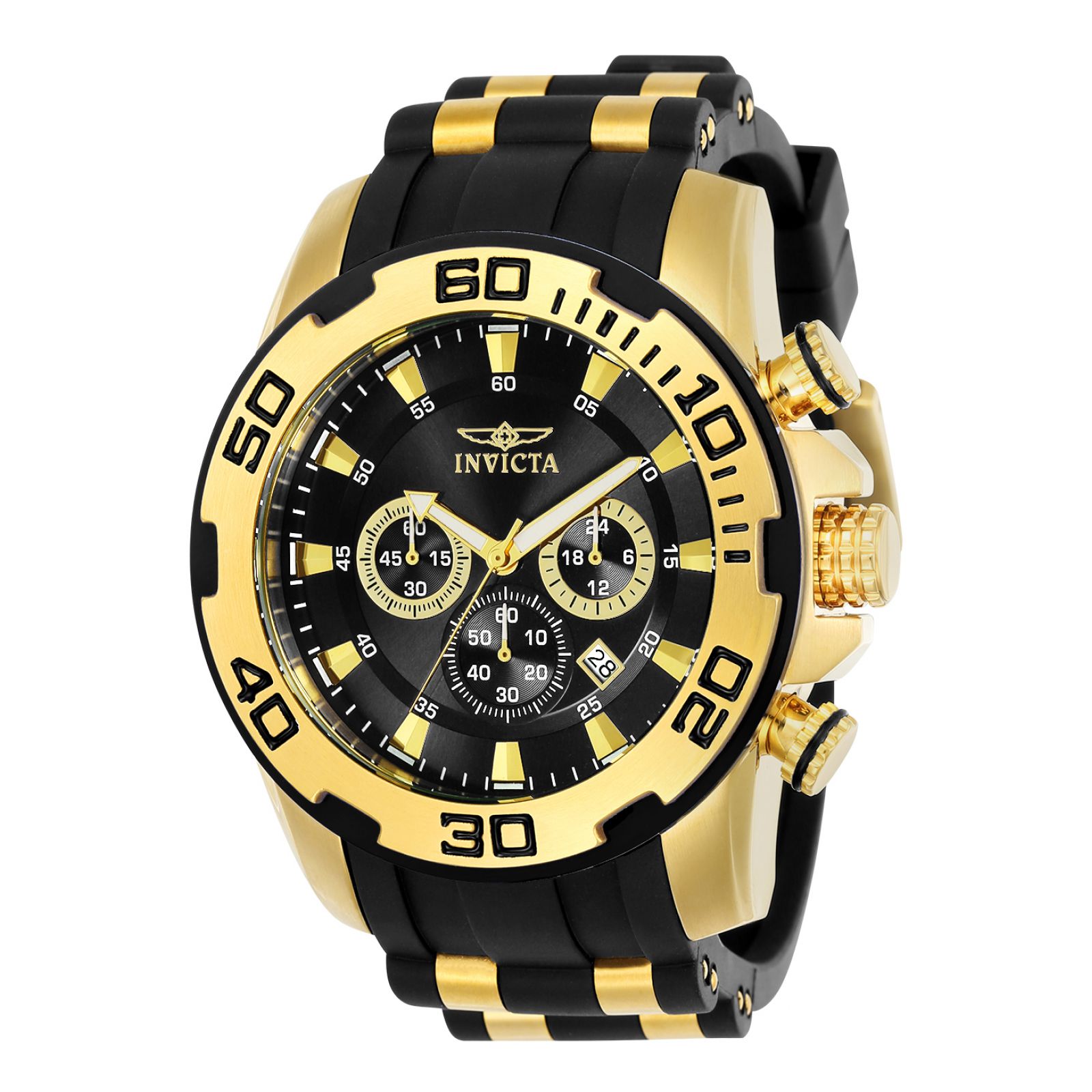 Foto 2 pulgar | Reloj Invicta 22340 Acero Inoxidable Hombre color Dorado con Negro
