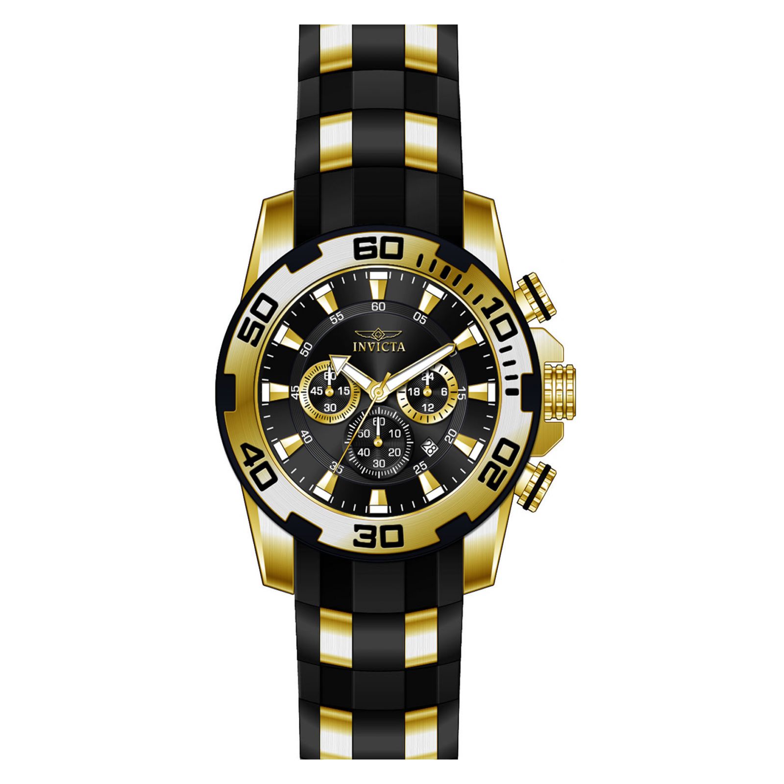 Foto 3 pulgar | Reloj Invicta 22340 Acero Inoxidable Hombre color Dorado con Negro