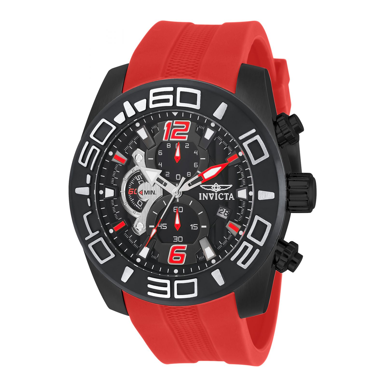 Reloj Invicta 22810 de Acero Inoxidable Hombre color Negro con Rojo