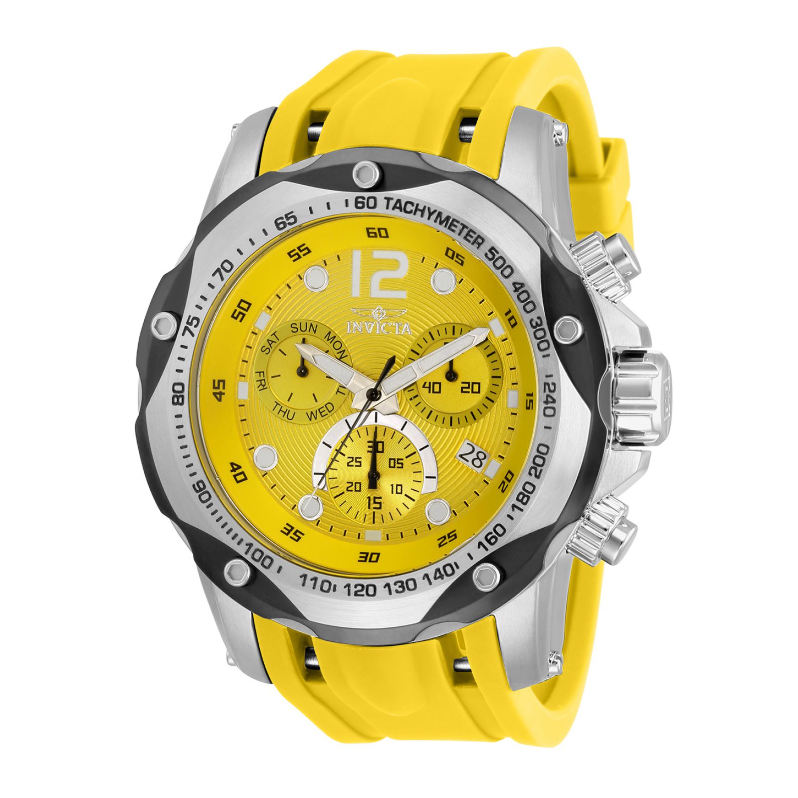 Reloj Invicta 33962 Acero Inoxidable color Plateado con Amarillo para Hombre
