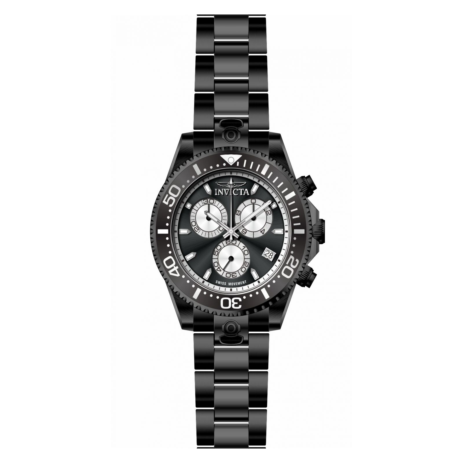Foto 4 pulgar | Reloj Invicta 26852 Acero Inoxidable Hombre Negro