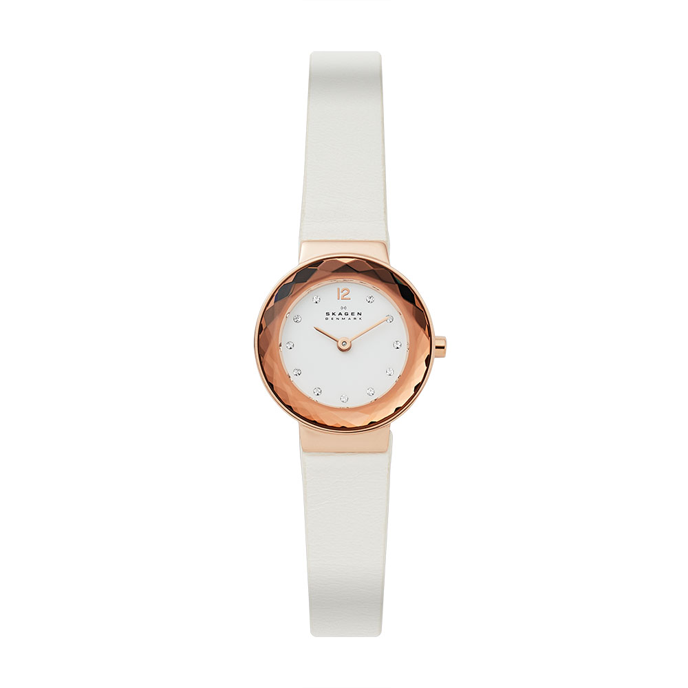 Reloj Skagen SKW2769 color Blanco con Dorado Análogo