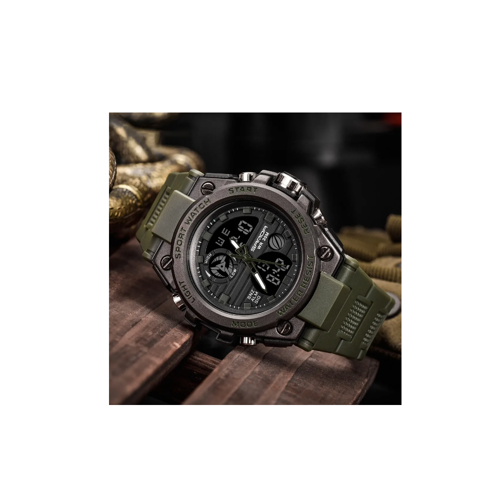 Foto 4 pulgar | Reloj Táctico Militar Malubero Impermeable para Hombre color Verde