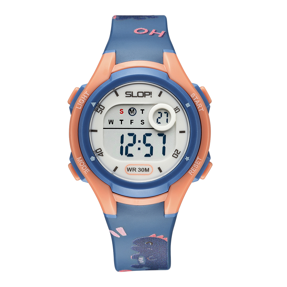 Reloj Slop SW8215K5 con Estampado de Dinosaurios para Niño