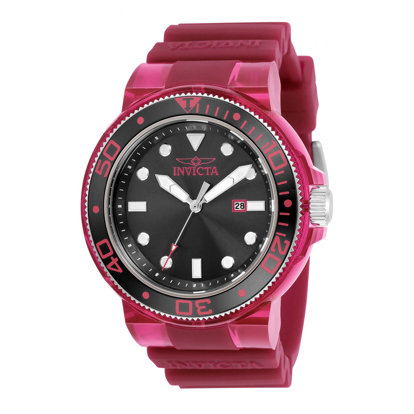 Foto 2 pulgar | Reloj Invicta para Hombre 32329 Acetato color Rojo