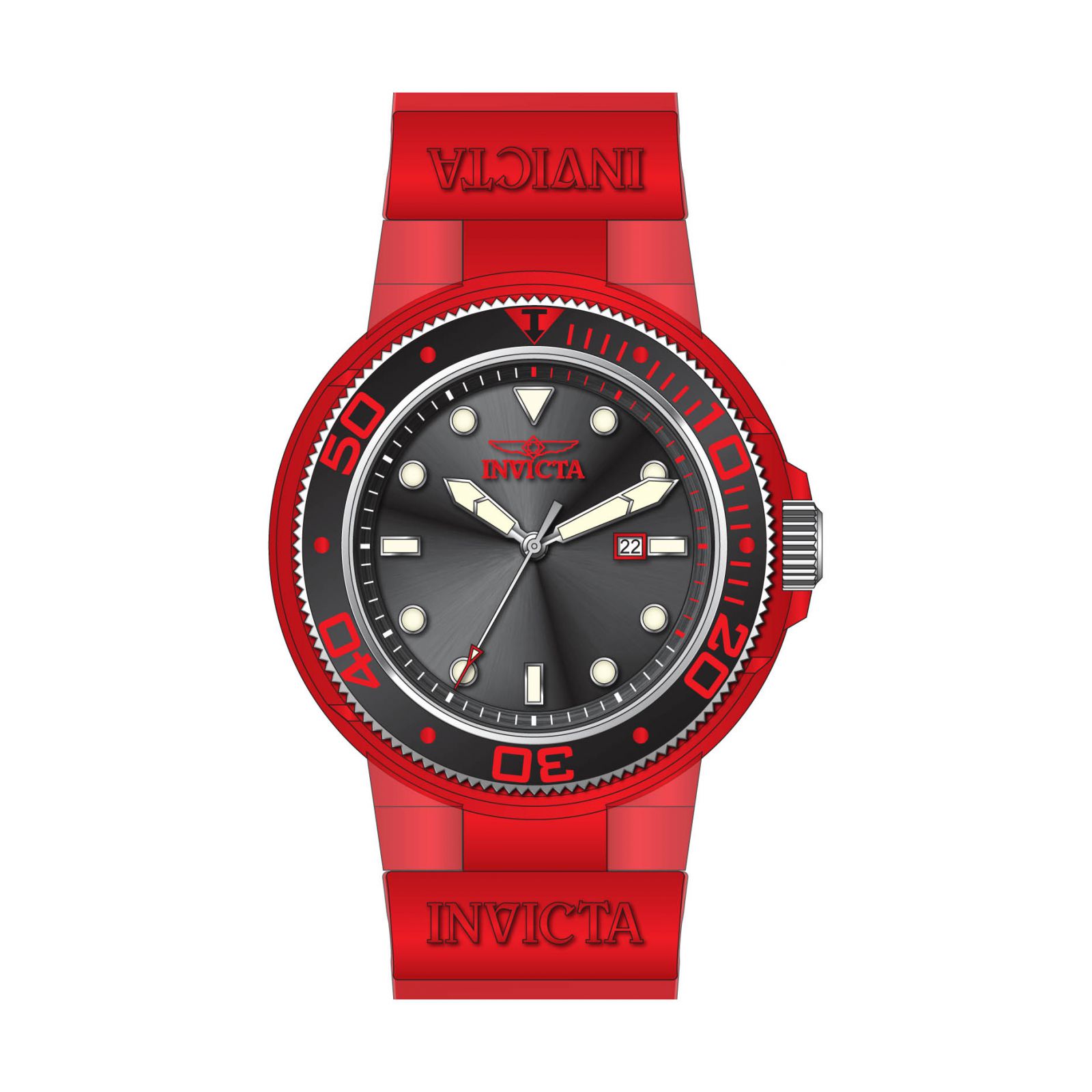 Foto 4 pulgar | Reloj Invicta para Hombre 32329 Acetato color Rojo