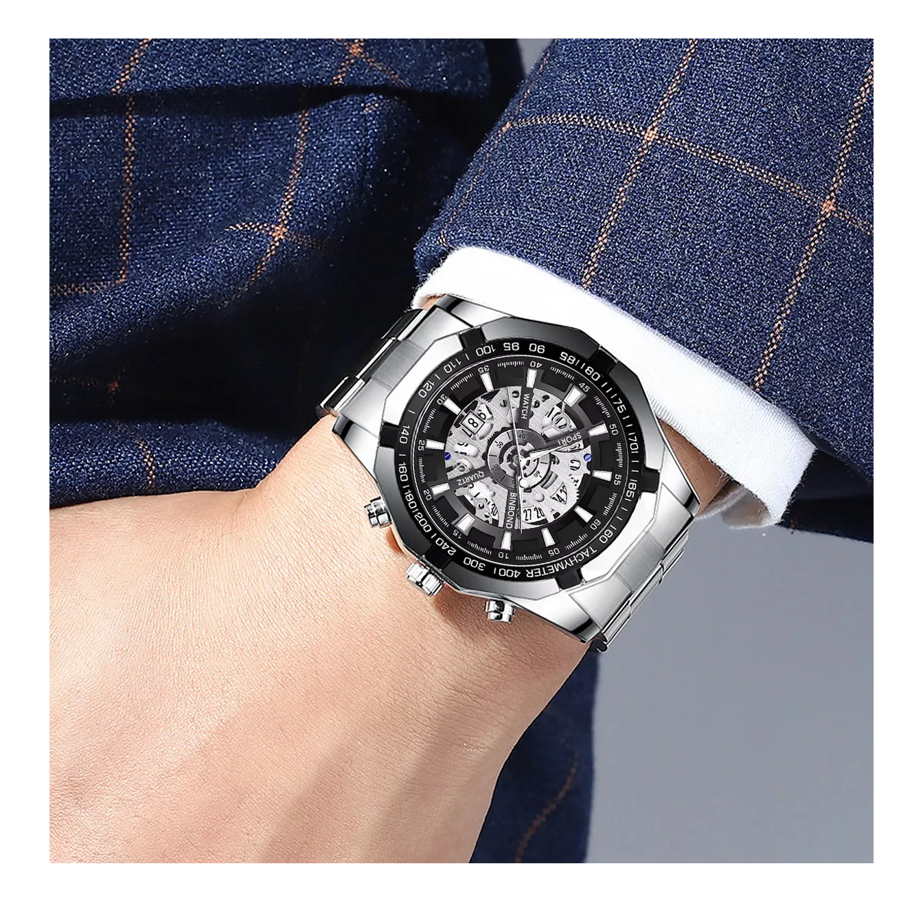 Foto 4 pulgar | Reloj Belug color Plata para Hombre