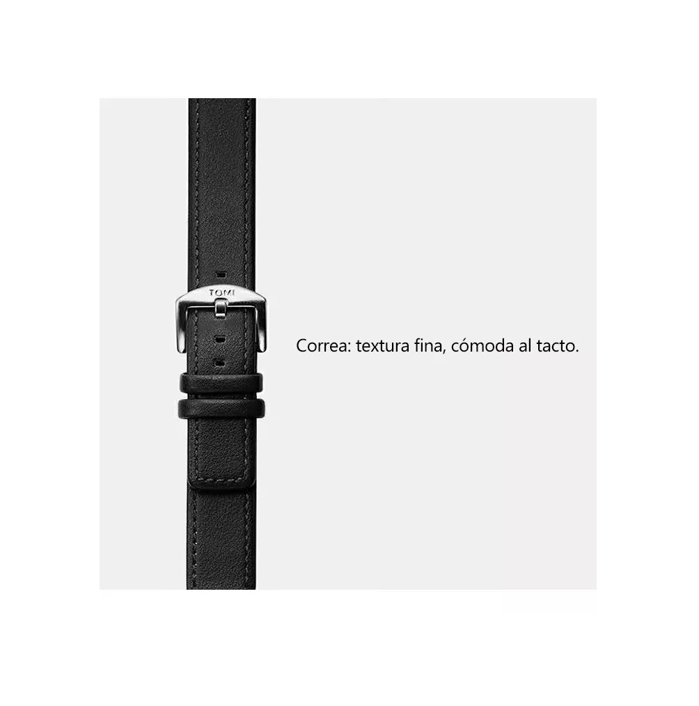 Foto 5 | Reloj De Cuarzo Casual De Negocios De Moda Para Hombres Negro