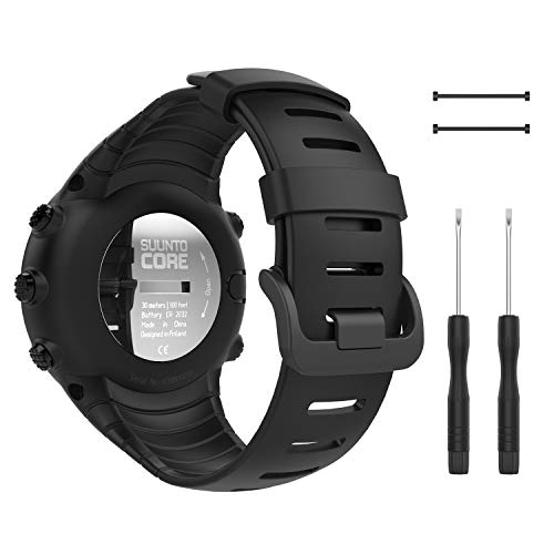 Venta Internacional- Correa de Reloj Moko Suunto Core Negra