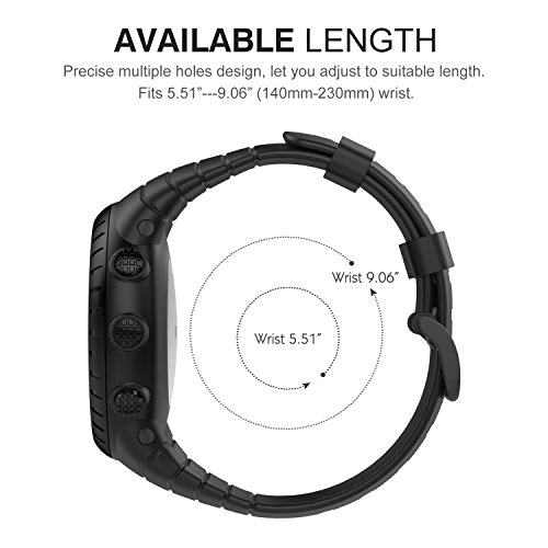 Foto 5 pulgar | Venta Internacional- Correa de Reloj Moko Suunto Core Negra