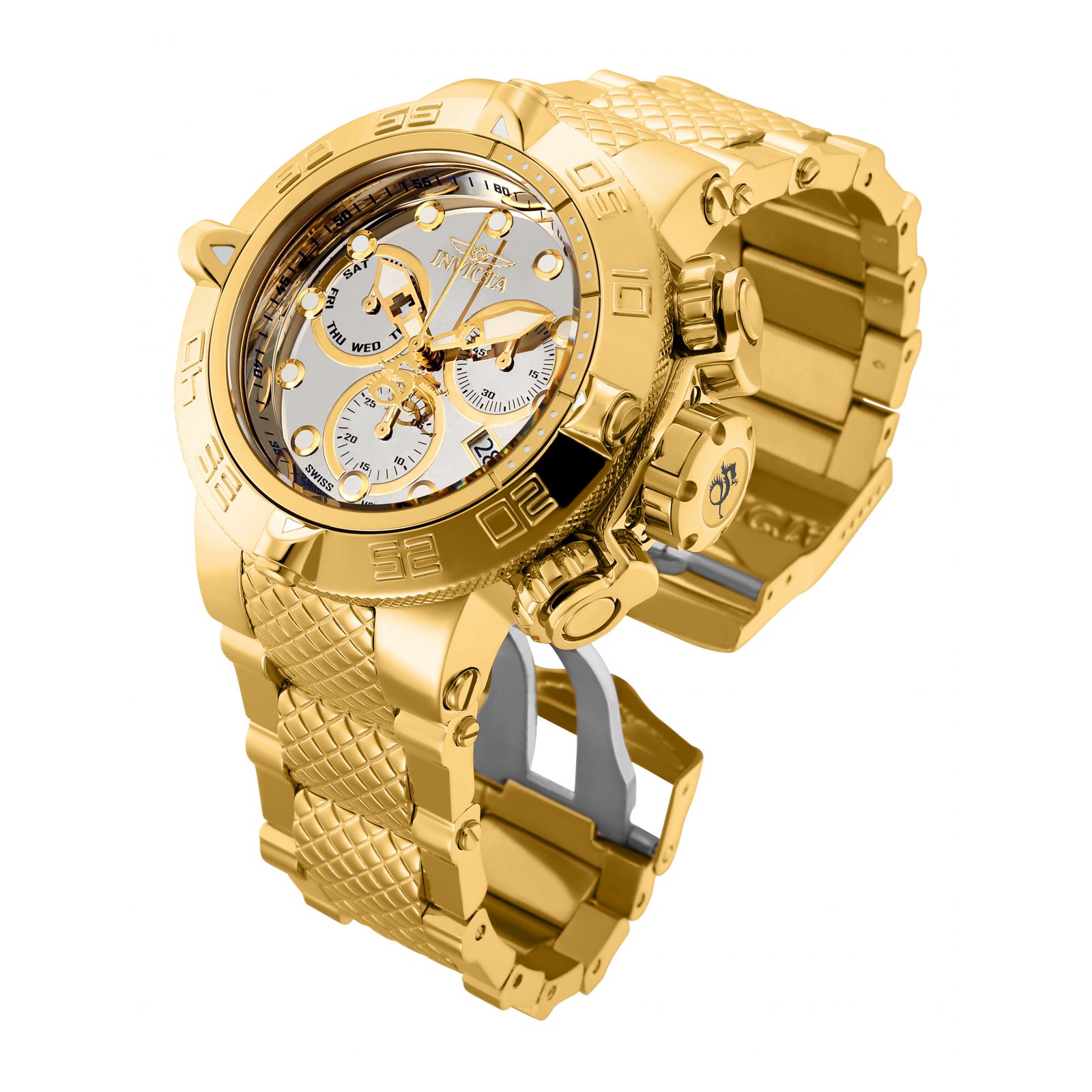 Foto 3 pulgar | Reloj Invicta Subaqua 32973 Dorado Acero Inoxidable para Hombre