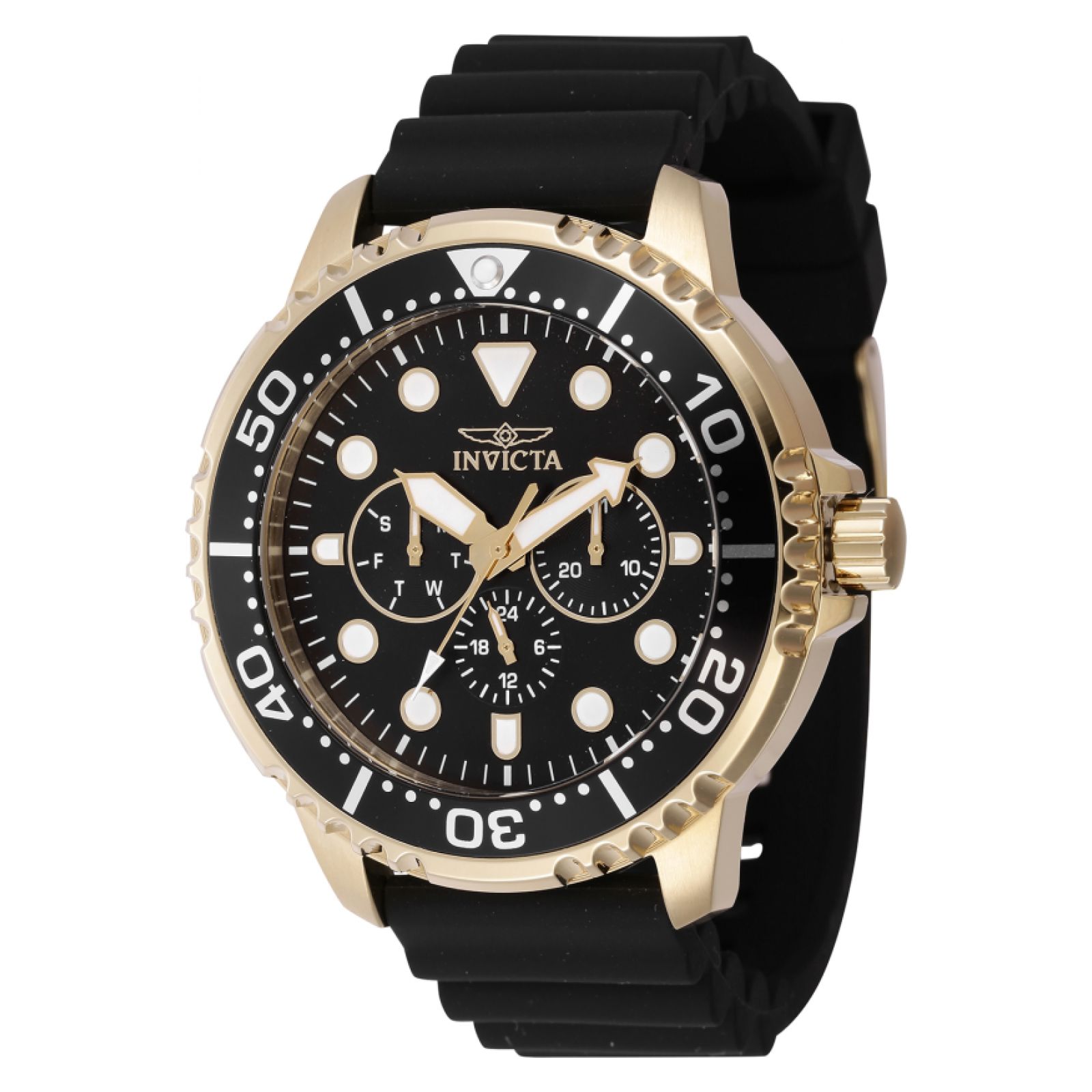 Reloj Invicta 47235 Pro Diver Color Negro Material Silicona para Hombre