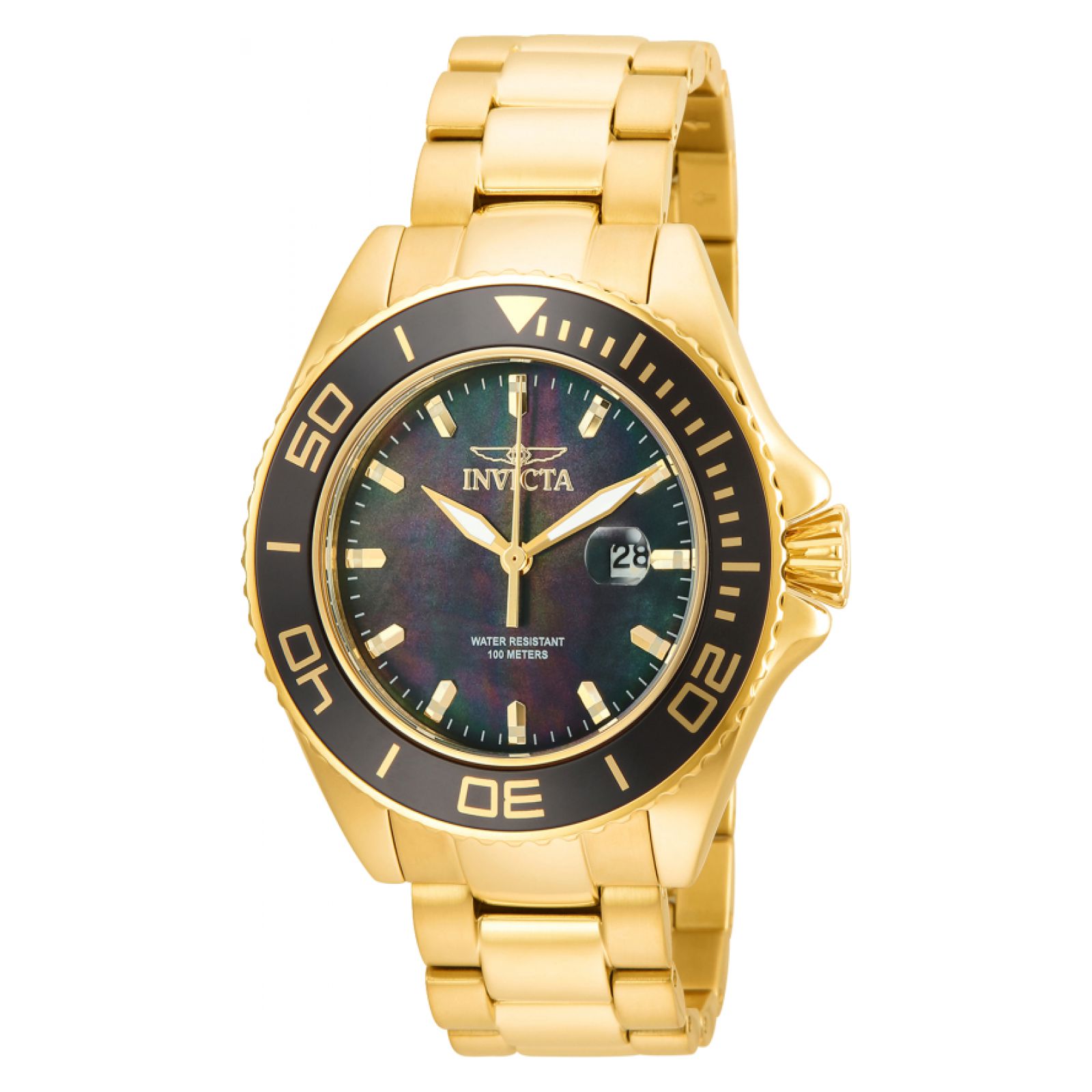 Reloj Invicta Pro Diver Dorado de Acero Inoxidable para Hombre