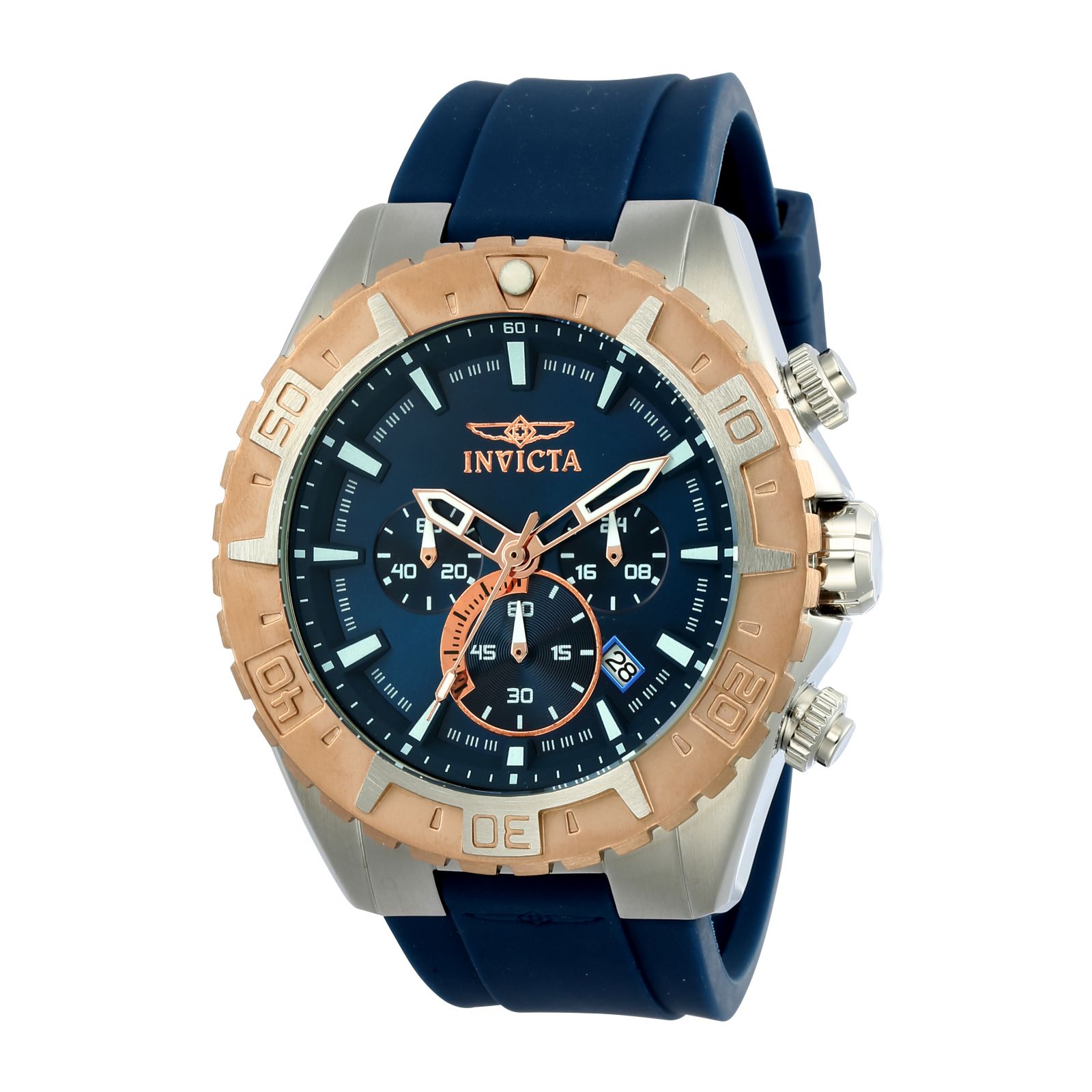 Reloj Invicta 22523 Aviator Azul Material de Silicona para Hombre