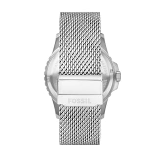 Foto 3 | Reloj Fossil Fossil Blue Color Plata Estilo Moderno Y Funcionalidad Robusta En Carátula Blanca Y Correa Piel Eco Marrón