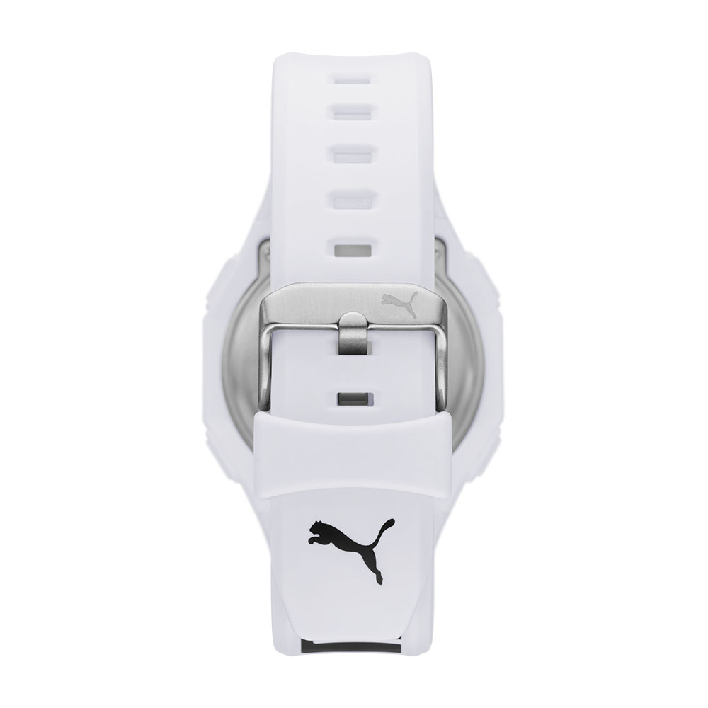 Foto 4 pulgar | Reloj Puma Blanco  Plataforma Puma 9 Poliuretano Negro y Blanco Pantalla Positiva Movimiento Digital para Hombre