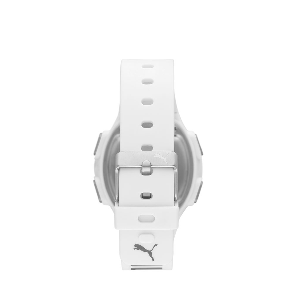 Foto 4 pulgar | Reloj Puma Blanco Digital Esfera Positiva Movimiento LCD Correa Poliuretano para Hombre