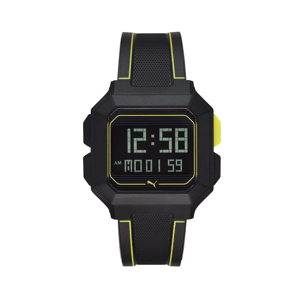 Foto 2 pulgar | Reloj Digital Puma Remix Negro para Hombre con Correa de Poliuretano Negro y Carátula Negra