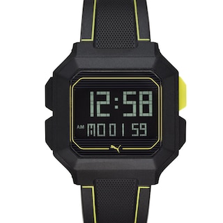 Foto 2 | Reloj Digital Puma Remix Negro para Hombre con Correa de Poliuretano Negro y Carátula Negra