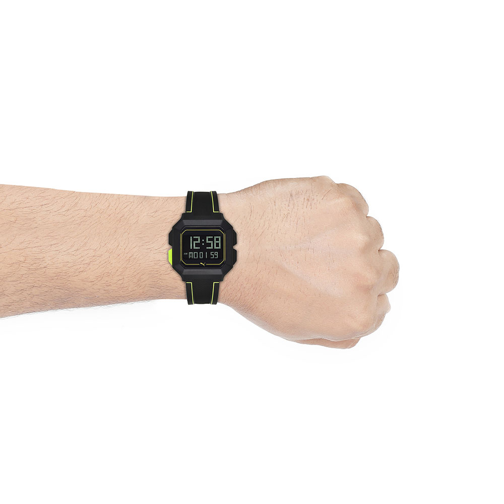 Foto 5 | Reloj Digital Puma Remix Negro para Hombre con Correa de Poliuretano Negro y Carátula Negra