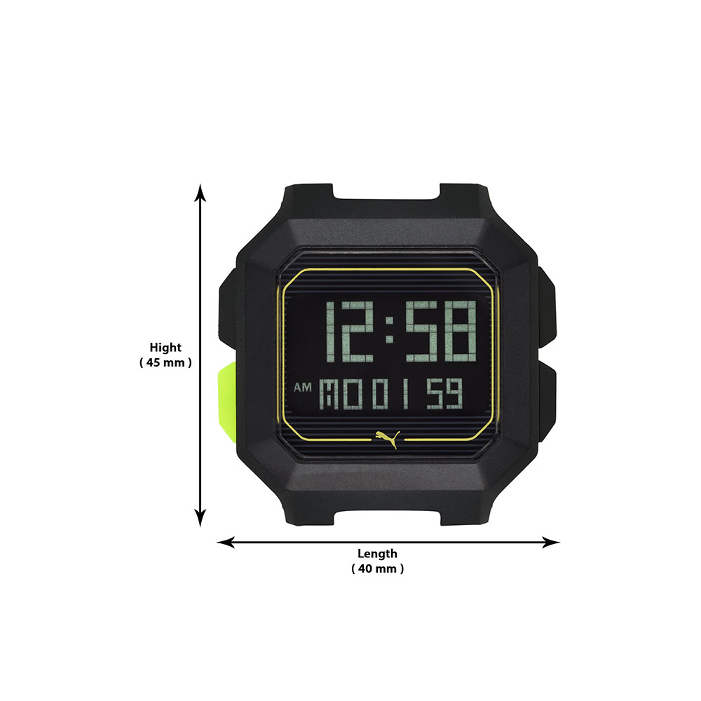 Foto 7 pulgar | Reloj Digital Puma Remix Negro para Hombre con Correa de Poliuretano Negro y Carátula Negra