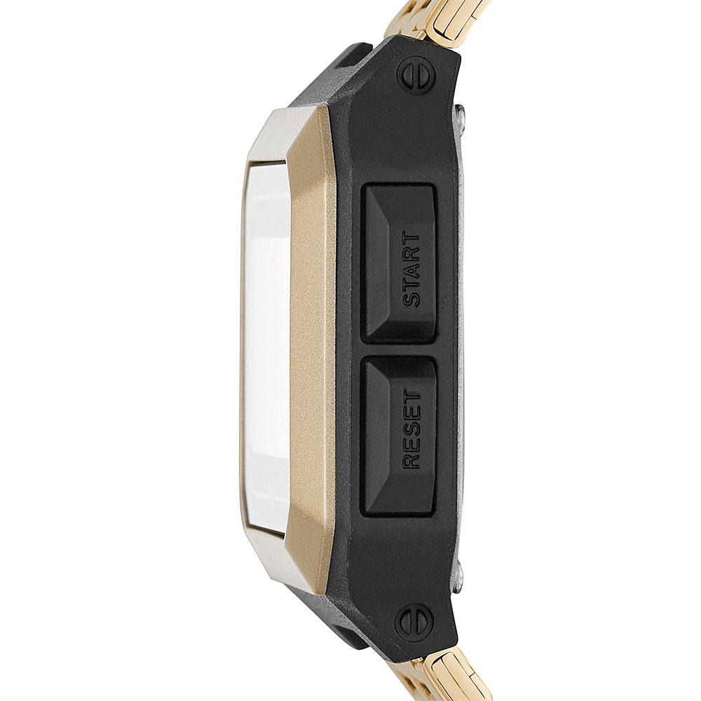 Foto 5 pulgar | Reloj Digital Puma Remix Dorado para Hombre Extensible de Acero y Carátula Gris