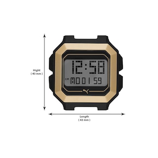 Foto 5 | Reloj Digital Puma Remix Dorado para Hombre Extensible de Acero y Carátula Gris