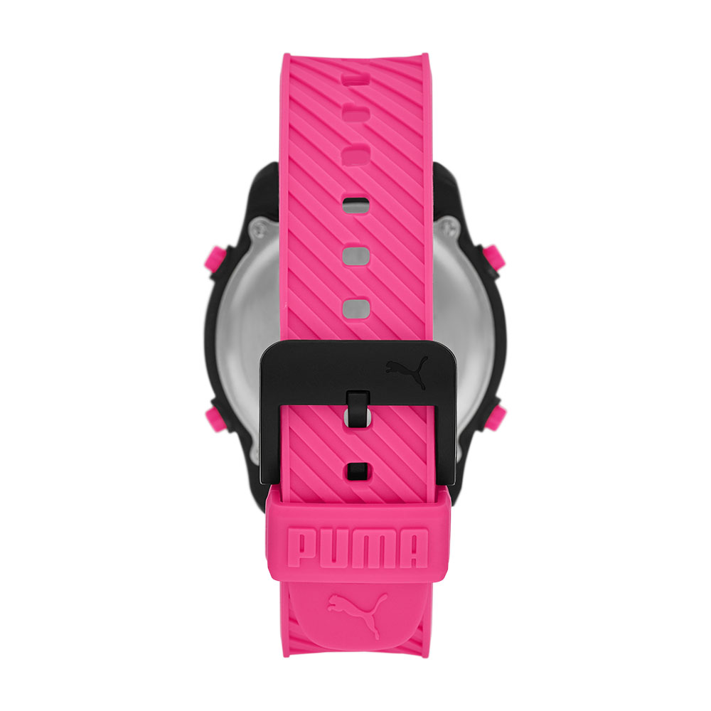 Foto 4 pulgar | Reloj Puma Big Cat Rosa 44mm Esfera de Visualización Negativa Correa de Pol Rosa Resistente al Agua 50m para Hombre