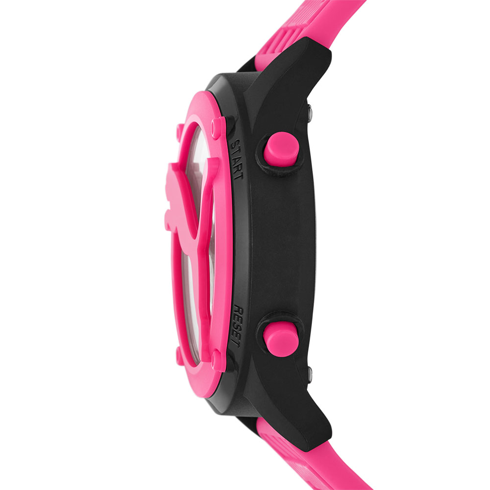 Foto 5 pulgar | Reloj Puma Big Cat Rosa 44mm Esfera de Visualización Negativa Correa de Pol Rosa Resistente al Agua 50m para Hombre