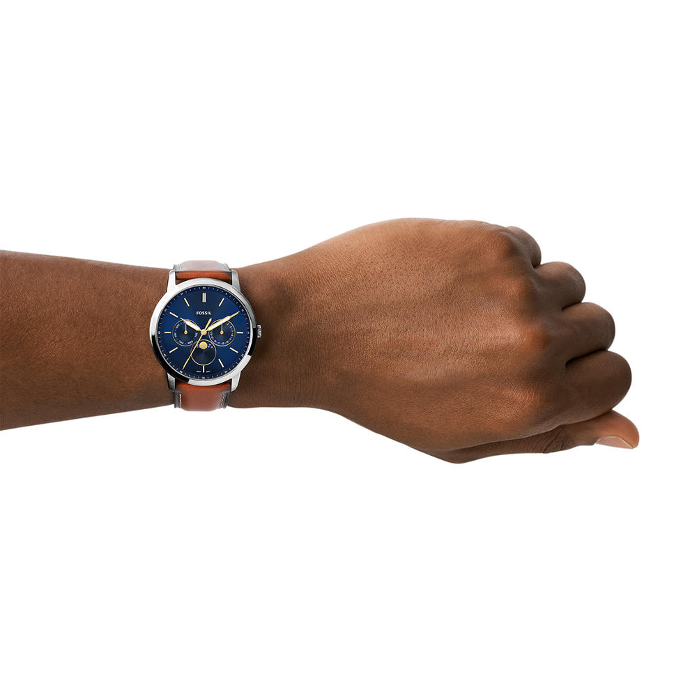 Foto 5 pulgar | Reloj Fossil Neutra Minimalist Fs5903 Color Plateado Con Esfera Azul Para Hombre