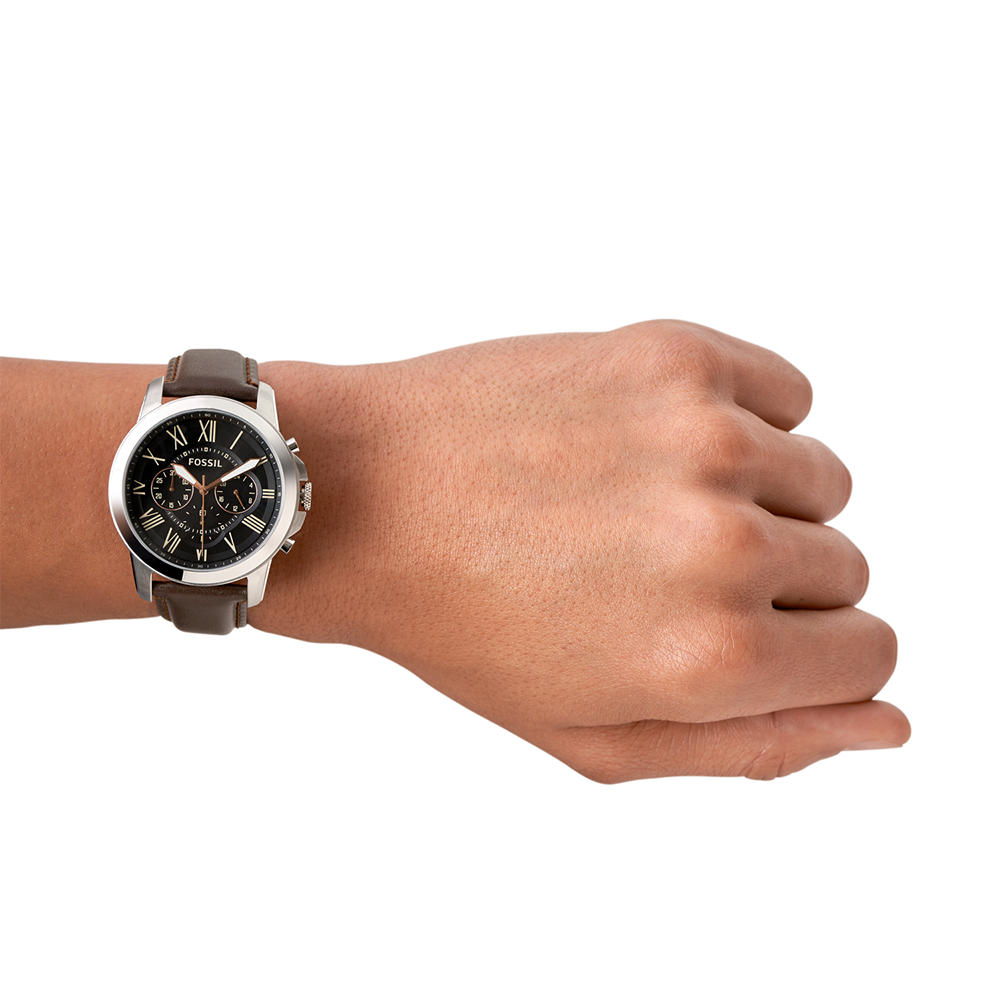 Foto 4 | Reloj de Pulso Fossil Grant Fs4813 color Plata para Caballero