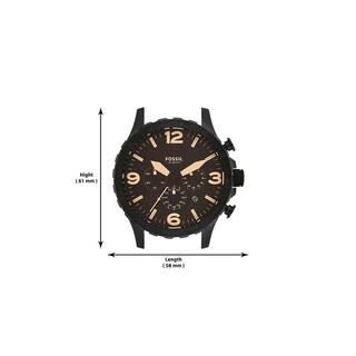 Foto 3 | Reloj de Pulso Fossil Nate Jr1356 Negro para Hombre