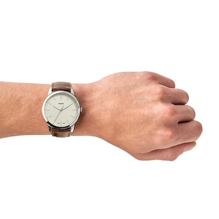 Foto 3 | Reloj de Pulso Fossil The Minimalist 3h Fs5439 color Plata para Caballero