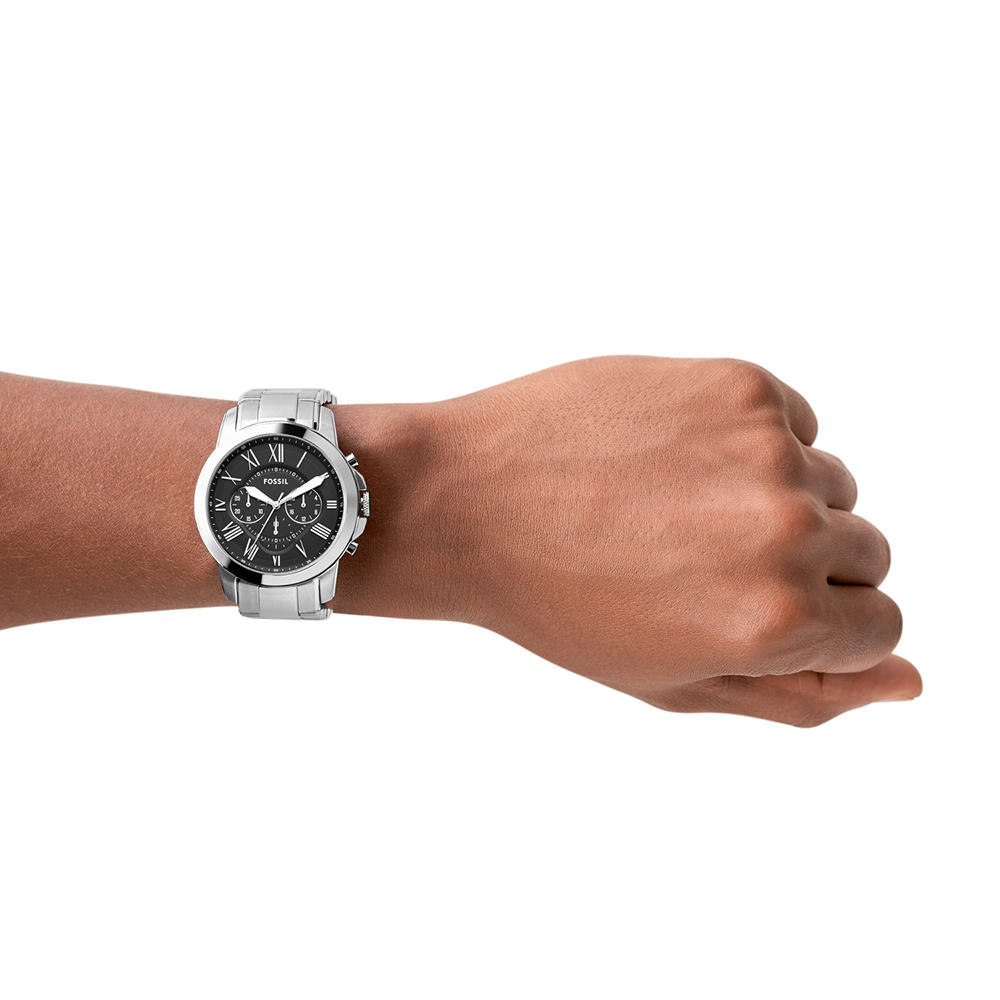 Foto 6 pulgar | Reloj Fossil Grant Fs4736 Plateado para Hombre