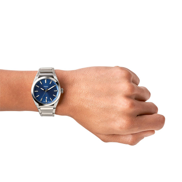 Foto 5 pulgar | Reloj Fossil Everett 3 Hand Fs5822 Color Plata para Caballero