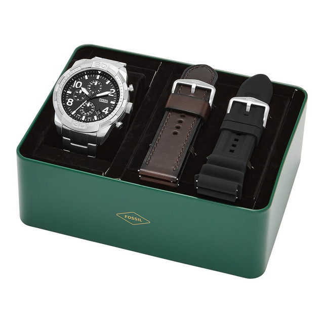 Foto 5 pulgar | Set Fossil Bronson Fs5968 Set color Plateado para Caballero